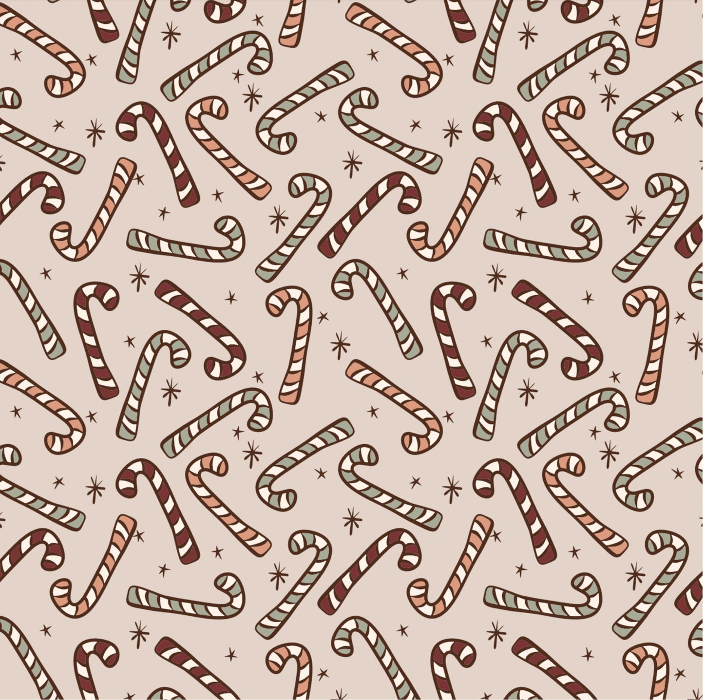 Candy Canes - Footie