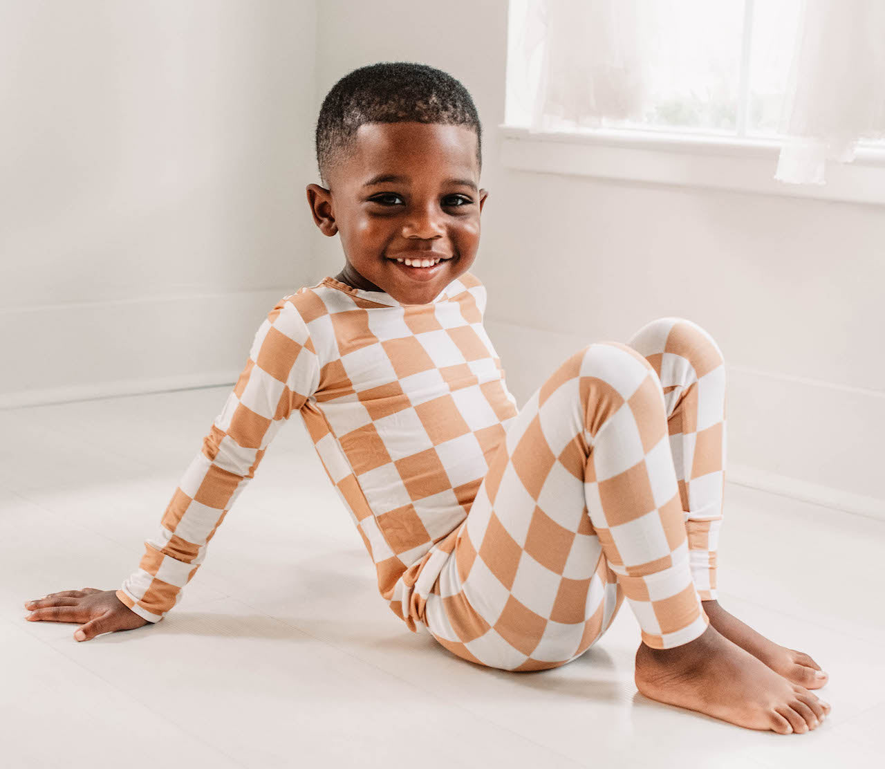 Checkered Ember - Long Sleeve Set