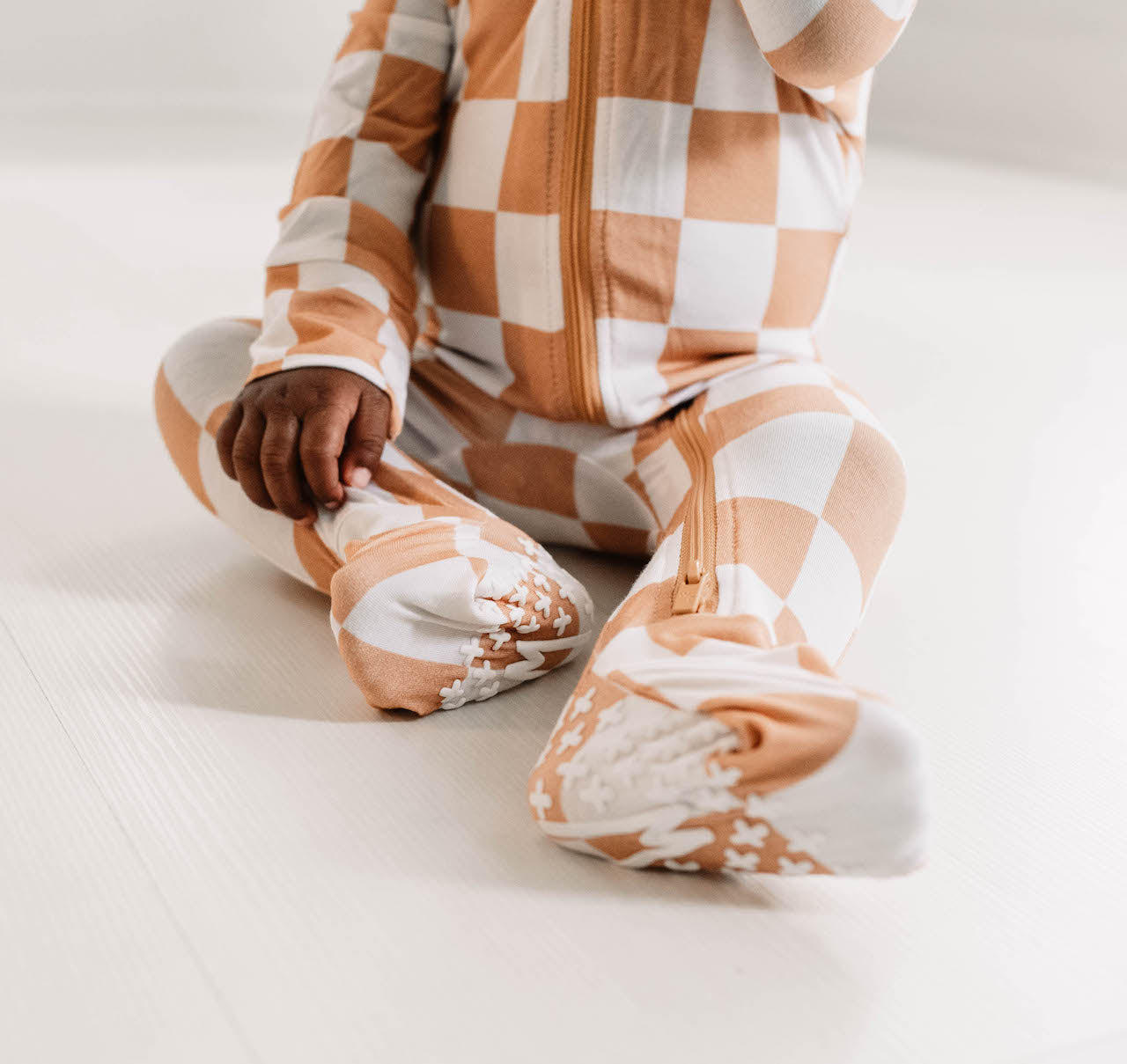 Checkered Ember - Footie