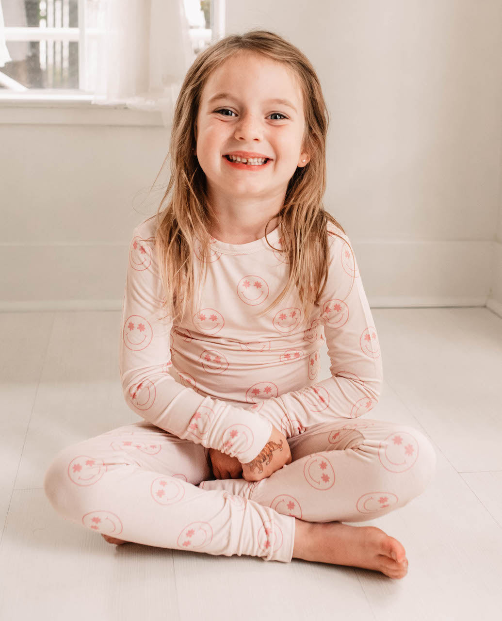 Flower Smiley - Long Sleeve Set