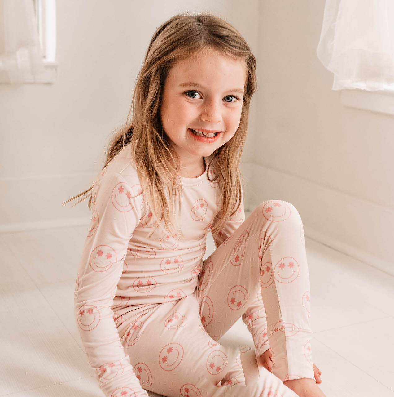 Flower Smiley - Long Sleeve Set