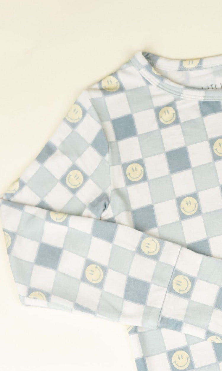 Blue Checker Smiley
