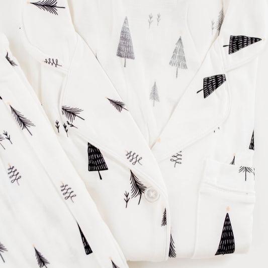 Enchanted Pines - Women's Long Sleeve Bamboo Pajama Set